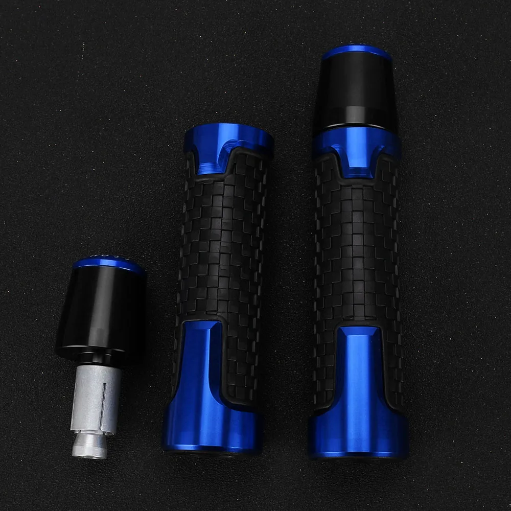 

7/8'' 22mm Motorcycle Handlebar Grips Ends Handle Bar Cap Grip End Plugs FOR HONDA XLV 600 650 700 TRANSALP XL600V XL650V XL700V