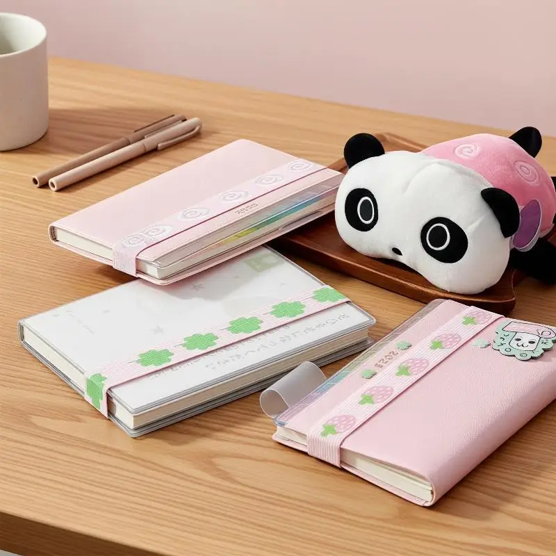 Adjustable Notebook Straps Loose-leaf Notebook Elastic Strap DIY Decoration Band Binding Rope Cute Star Binder Strap