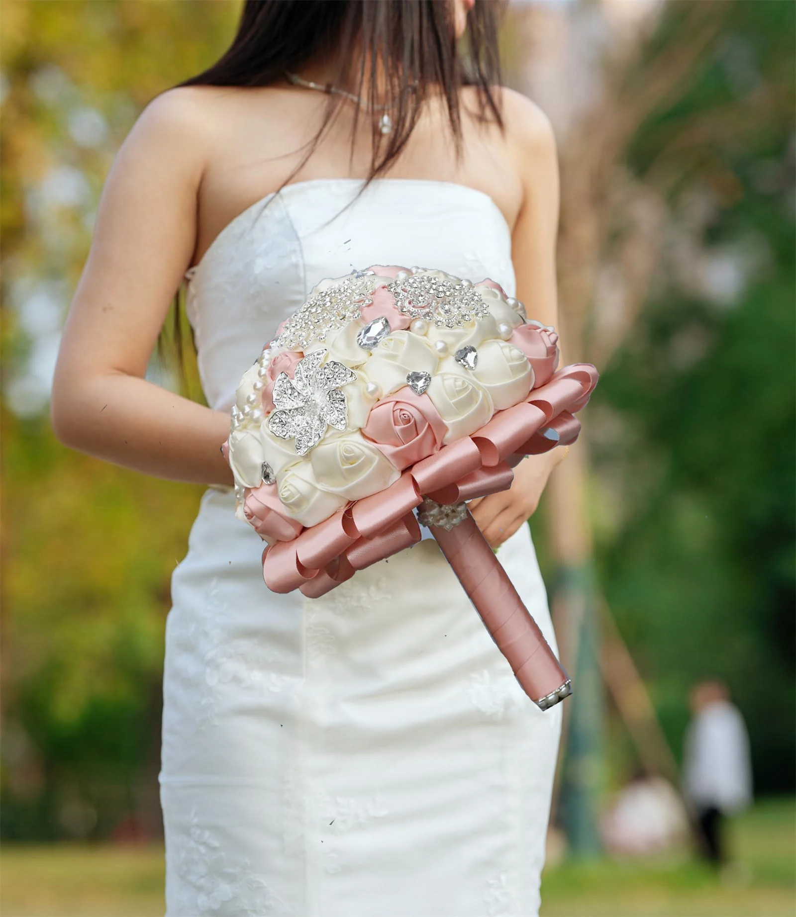 

Hot Selling 1pc/lot Pink Wedding Bridal Bouquets