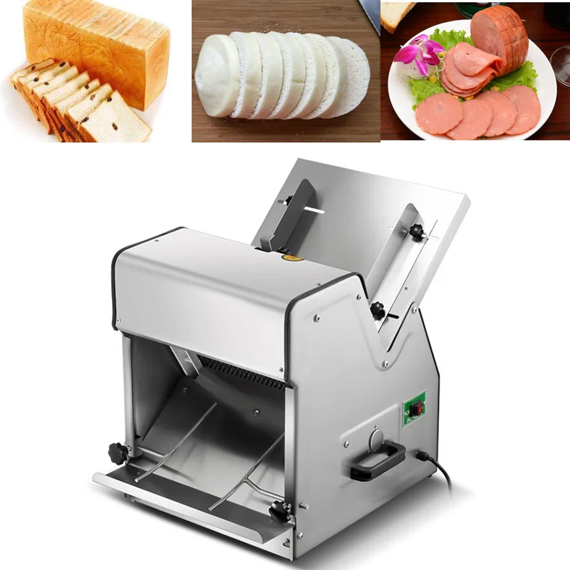 Cortadora de pan, cortadora comercial de jamón tostado, cortadora automática