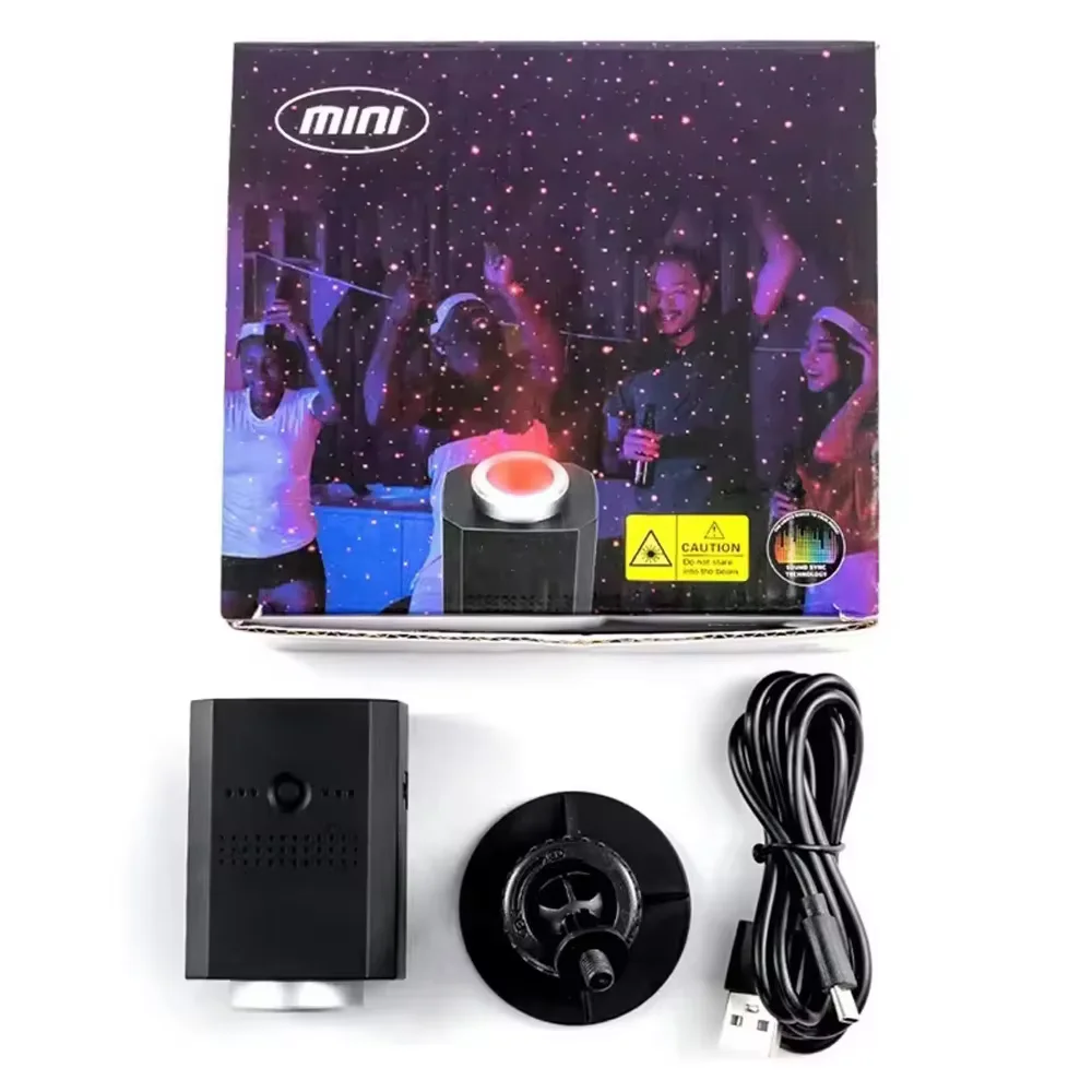 

Portable USB Rechargeable Starry Sky Projector with Battery Multi Modes Car Starry Sky Projection Lamp Bedroom Atmosphere Light