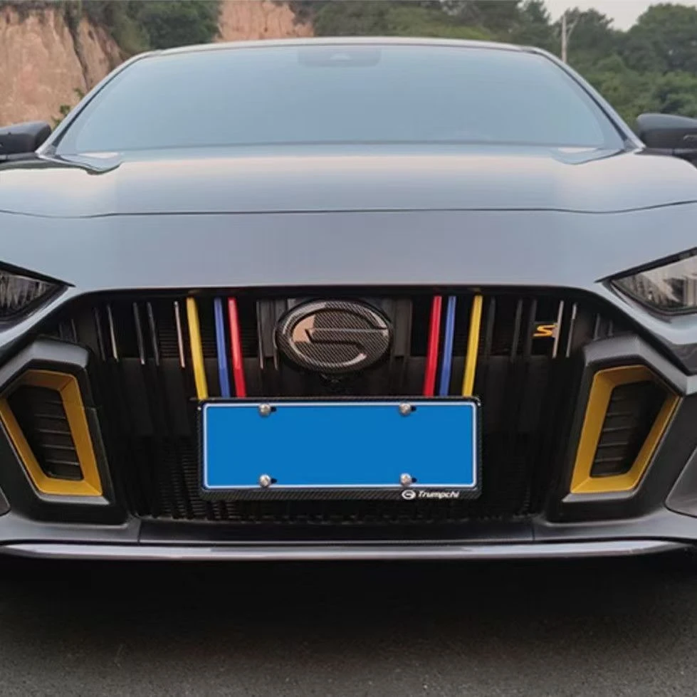 For Trumpchi GAC Empow R 2022-2024 Car Front Grille Modification Frame Trim Tri-color Decorative Bright Strip Auto Accessories