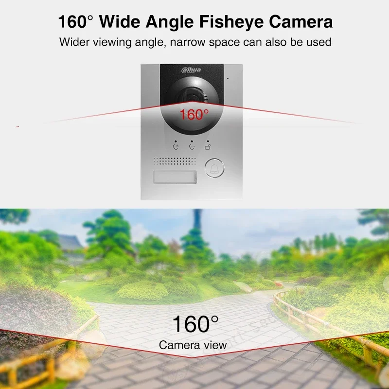 Dahua 1080P HD VTO2201F-P-S2 videollamada intercomunicador cámara de puerta Digital casa inteligente PoE timbre Control de acceso aplicación desbloqueo intercomunicador