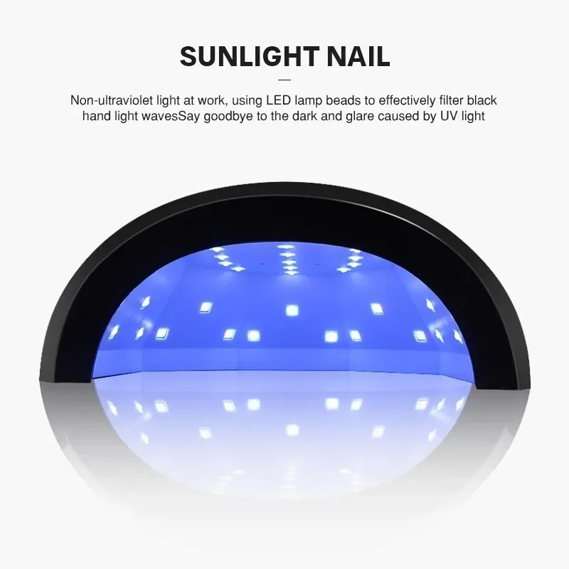 SUN1S suszarka do paznokci lampa UV LED 48W do Manicure 30 Leds suszenie żelowy lakier do paznokci Ice lampa do paznokci 4 Timer z wyświetlaczem LCD