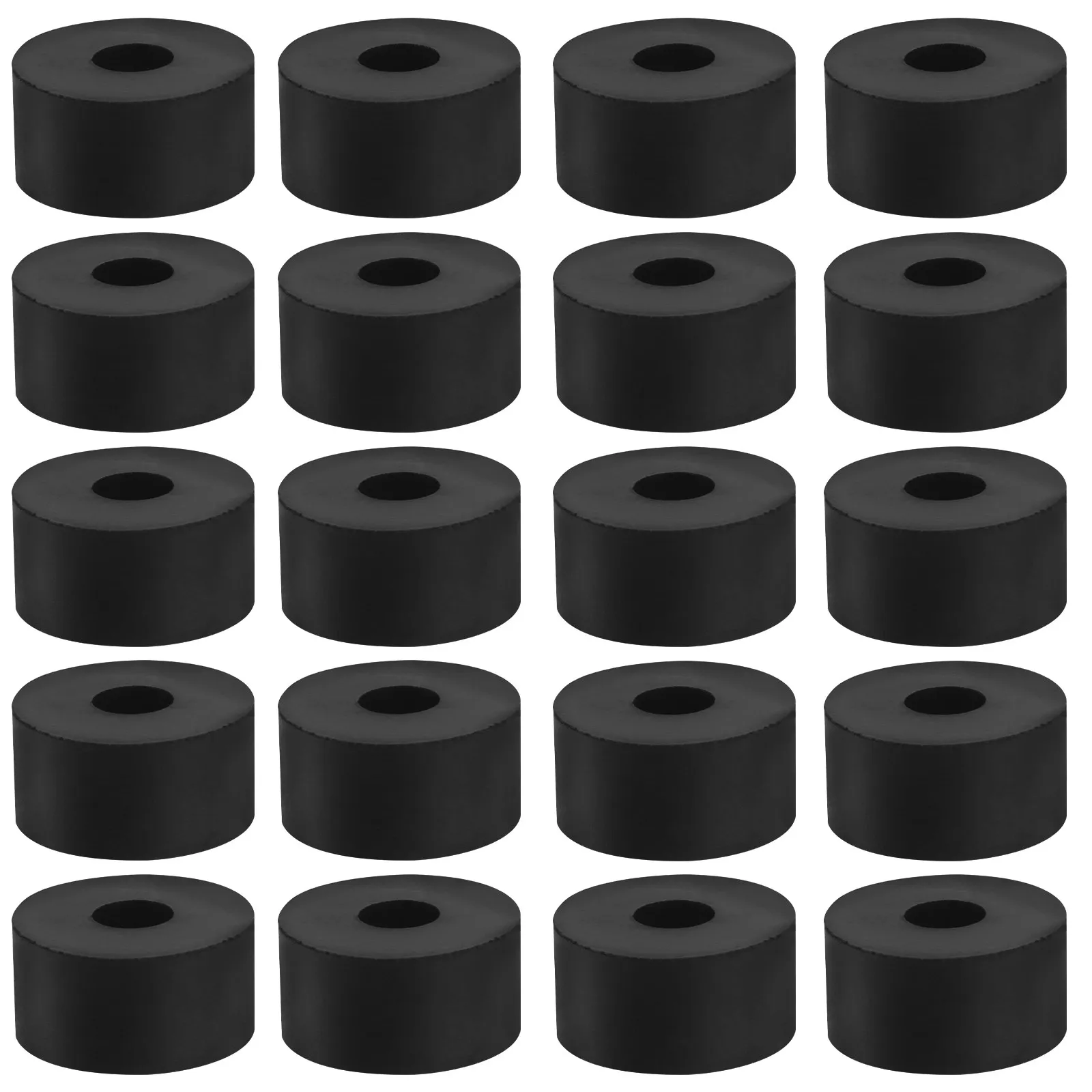 20Pcs Rubber Flowerpot Mats Round Shockproof Pot Trays for Plant Drainage Air Circulation Home Decor Machine Foot Buffer