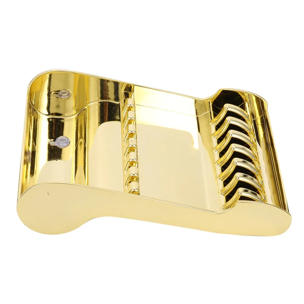 Golden Color Scissors Storage Rack Professional Stylish Shears Organizer Holder Durable 6 Scissors Capacity Hair Scissors Tray