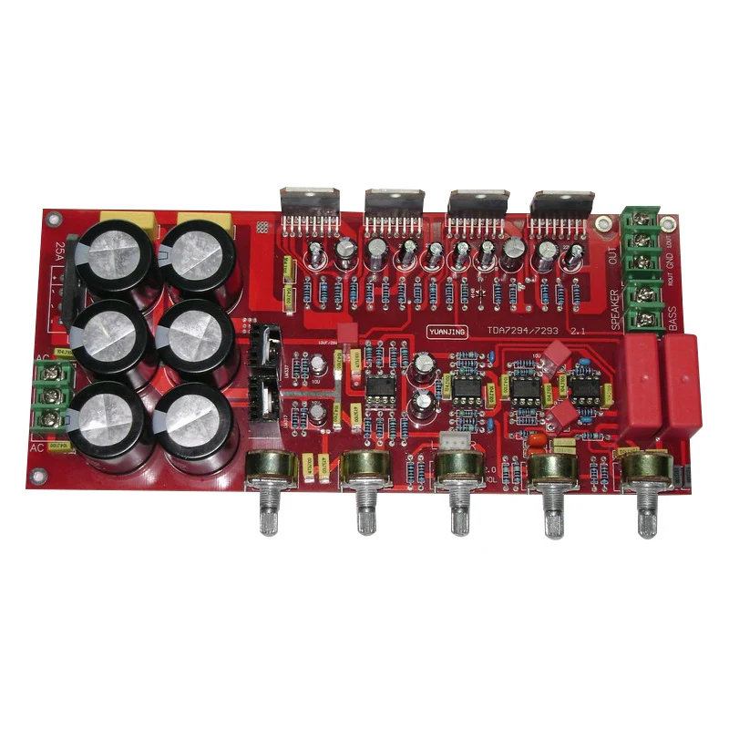 

opzig TDA7294 power amplifier board 2.1 channel HIFI stereo audio amplifier circuit board DIY home amplifier 80W+80W+160W