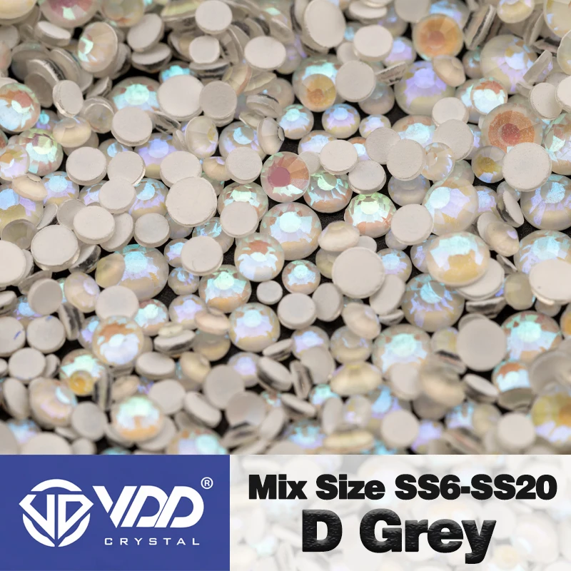 VDD Großhandel Neue Neon Farbe Mix Größe SS6-SS20 Glas Strass Kristall Hohe Qualität Flatback Steine DIY Nail art Dekorationen – Detail 28