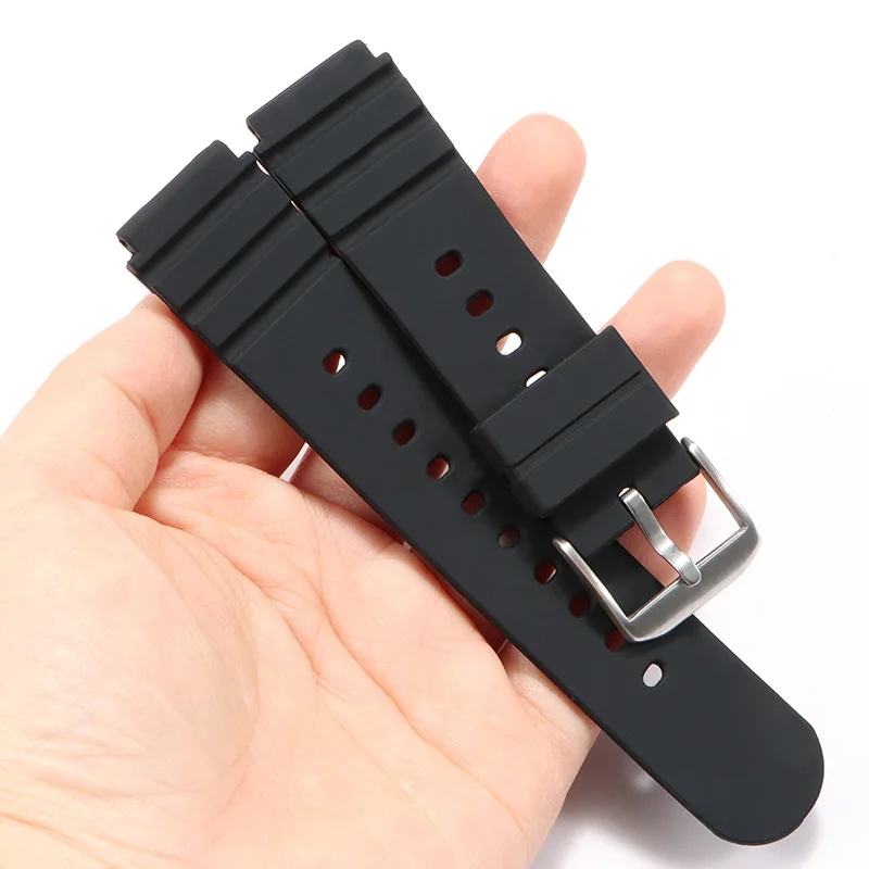 21mm For luminox silicone rubber watchband 3001/0321/3400/3901 Diving replacement wristband Military watch strap accessories 22