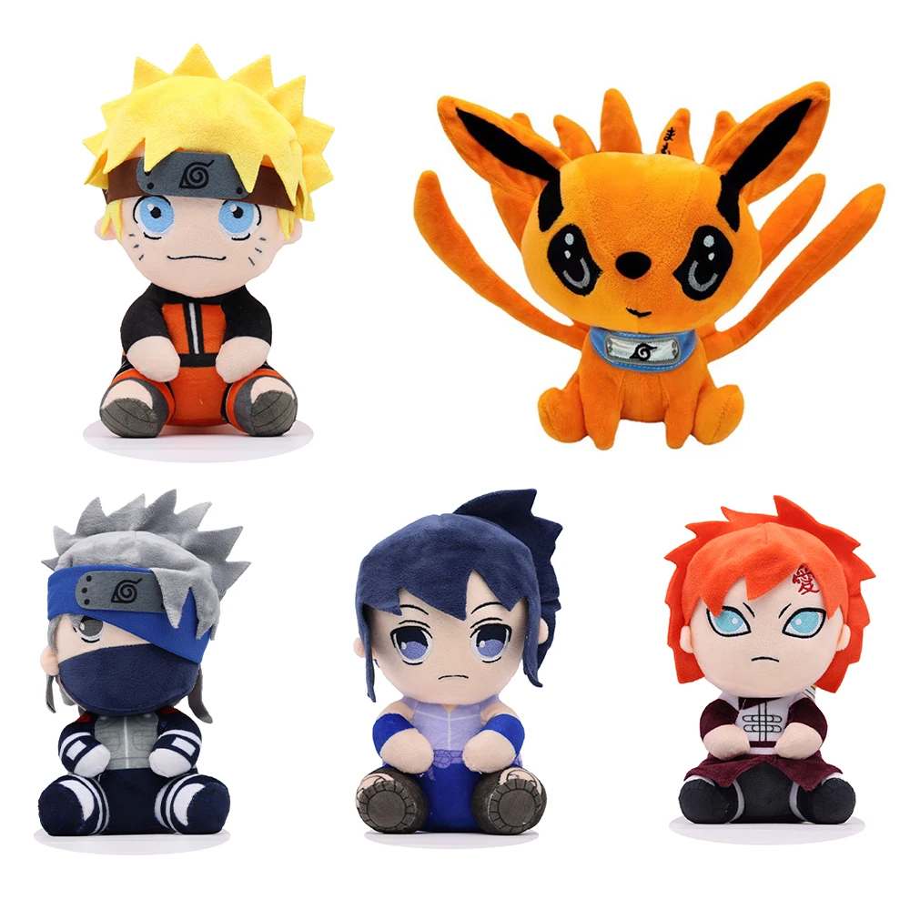 Hot 20CM Naruto Plush Doll Creative Cute Pillow Kakashi Uchiha Itachi Simulation Doll Children's Birthday Gift Collection Toys