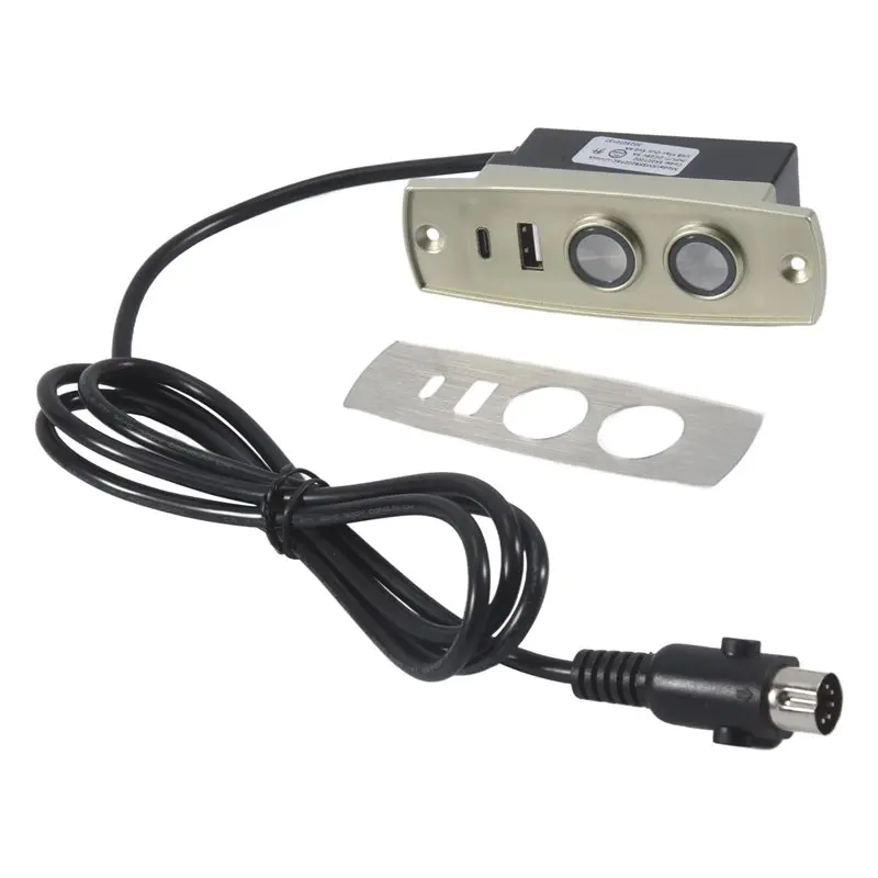 2025 Trend Electric Recliner Controller ABS 2 Button 5 Pin Straight Connectors Electric Sofa Lift Chair Hand Control Switch - view 5
