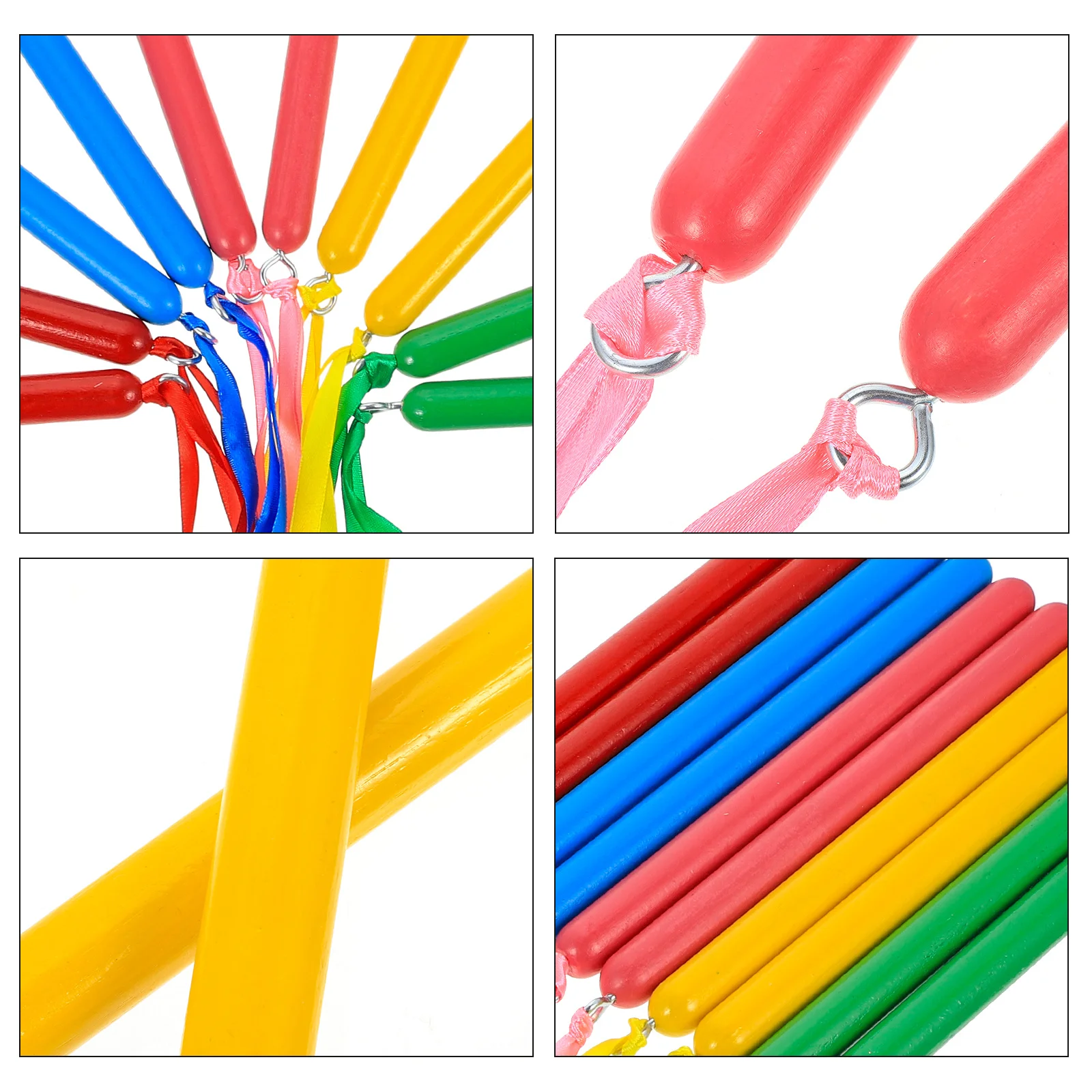 5 Paar Rhythmus-Sticks, bunt, Nylon-Kunststoff, sichere Klassenzimmer-Schlaginstrumente, kreative kognitive Entwicklungswerkzeuge für Kinder