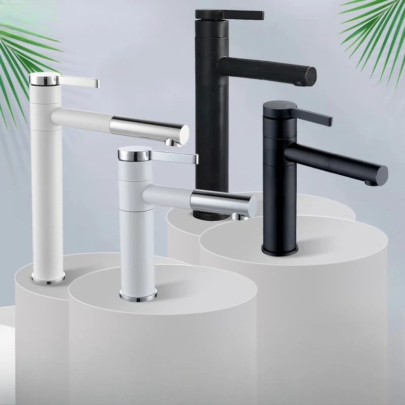 

Тонкий смеситель для горячей и холодной воды, смеситель для раковины, смеситель для ванной комнаты, черный цвет для горячей и холодной воды