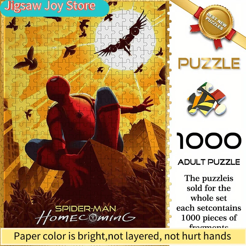 

Marvel Themed Seamless Jigsaw Puzzle Z10.11-10, Spider-Man Heroes Return Design - Durable Thickened DIY Puzzle, Adult Brain Te