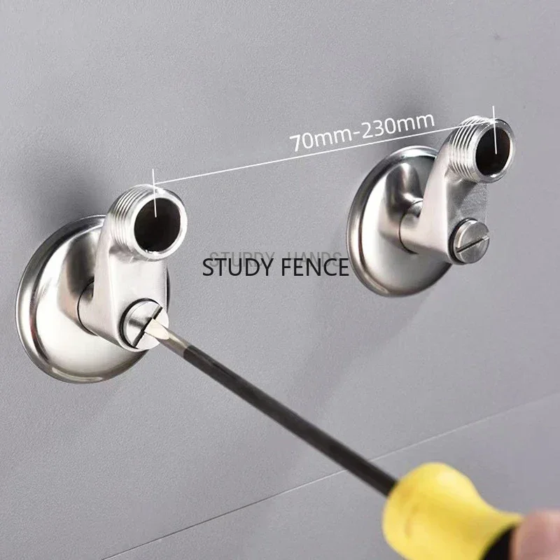 สแตนเลสสตีลปรับมุมวาล์วก๊อกน้ําอะแดปเตอร์ติดผนังห้องน้ําฮาร์ดแวร์อุปกรณ์เสริม 2 ชิ้น/เซ็ต