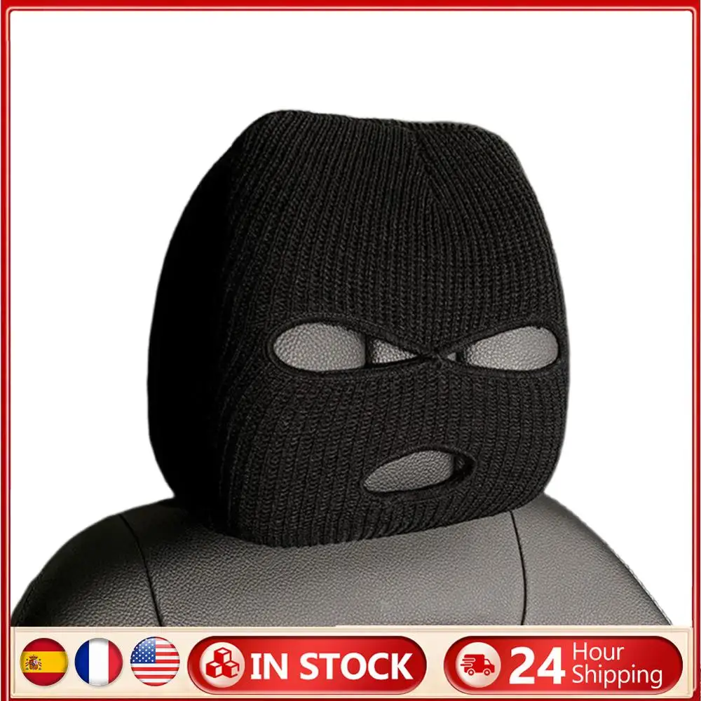 

Хэллоуин чехол на подголовник с тремя отверстиями универсальный забавный чехол на голову автомобиля переднее сиденье автомобиля подголовник протектор для салона автомобиля