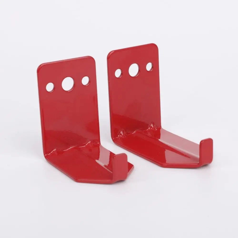 4 Set Heavy Duty Bracket Space-Saving with Screws Hanger Fork Slot 2.5CM Metal Construction Tool Storage Hook Cabinet - view 4