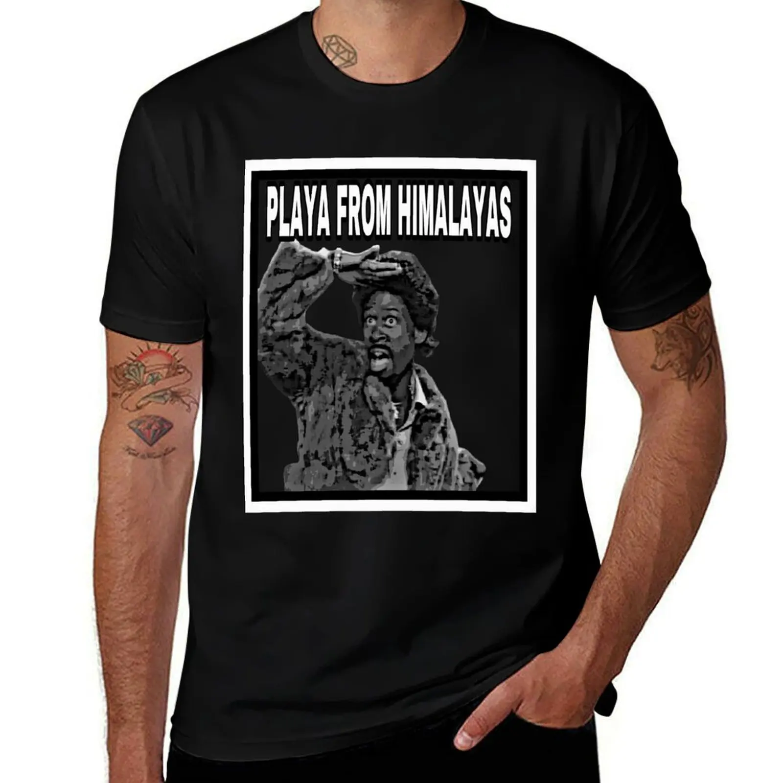 

Playa from Himalayas T-Shirt blue archive anime shirt clothes vintage t shirt men