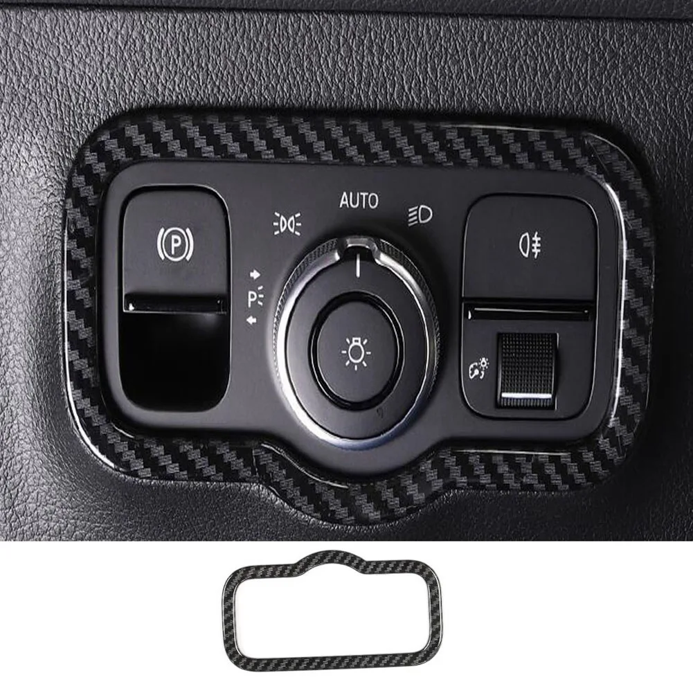 For Mercedes Benz B GLB GLA Class W247 2020 2021 Car Headlight Switch Button Cover Trim Frame Decor Stickers