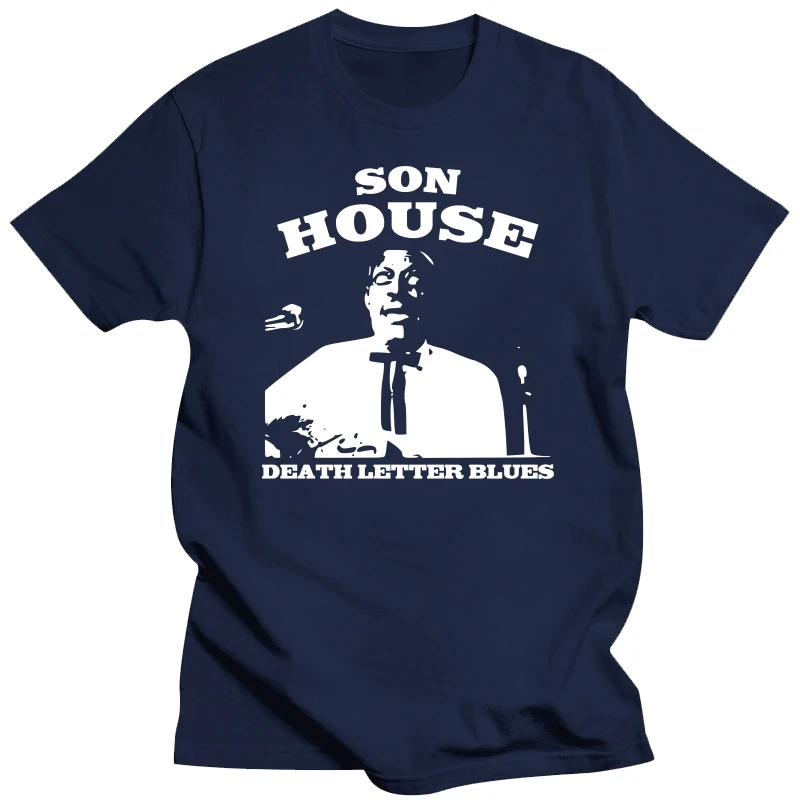 2017 Newest Son House Mort Lettre Bleus T Shirt Bleus Guitare Legend  Couleurs 3D Print Men 100% Cotton Short Sleeve Tee