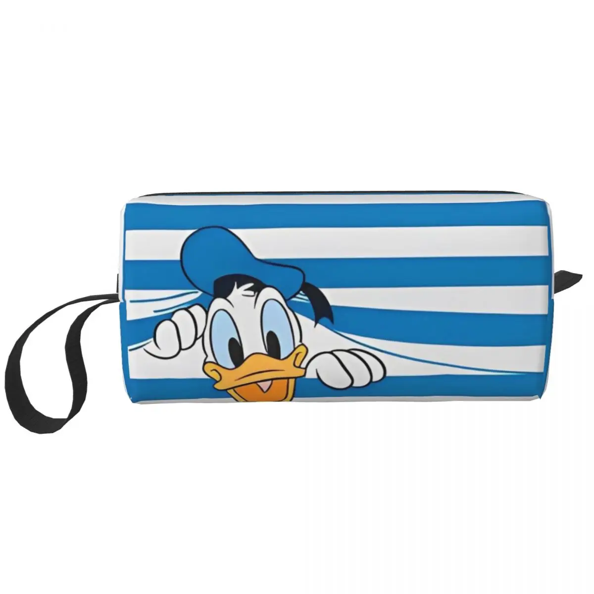 Donald Duck Peek-a-Boo Makeup Bag Travel Cosmetic Bag for Men Women Toiletry Bag Storage Pouch Bag