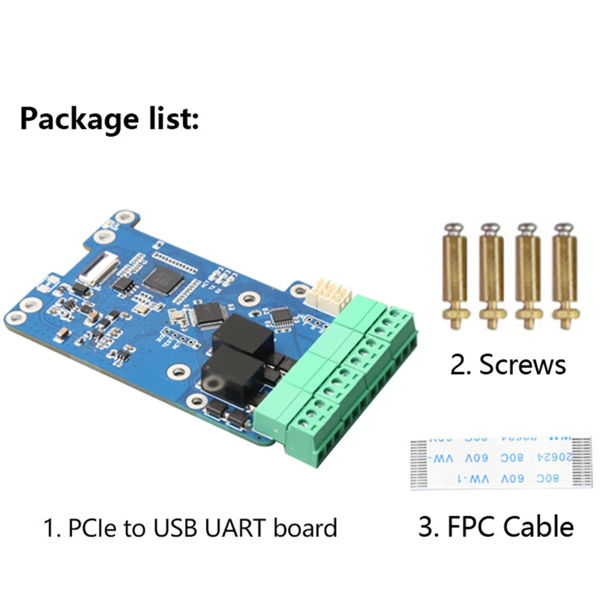 MPUUART для RPi 5, PCIe — USB UART HAT для Raspberry Pi 5, RS485, ISO RS232, USB2.0, модуль 4G LTE