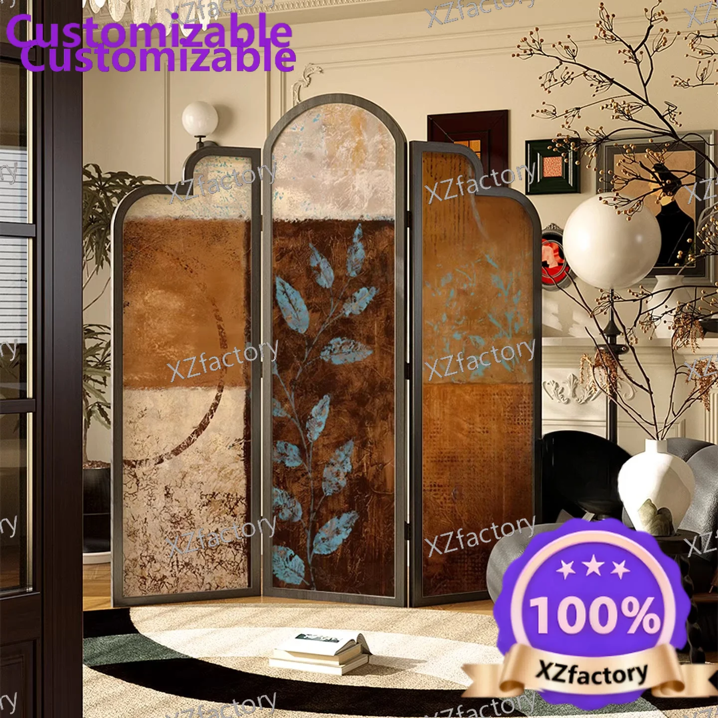 Factory Direct 2026 Top RatedSolid wood screen partition living room dining room sofa corner block entrance entrance background