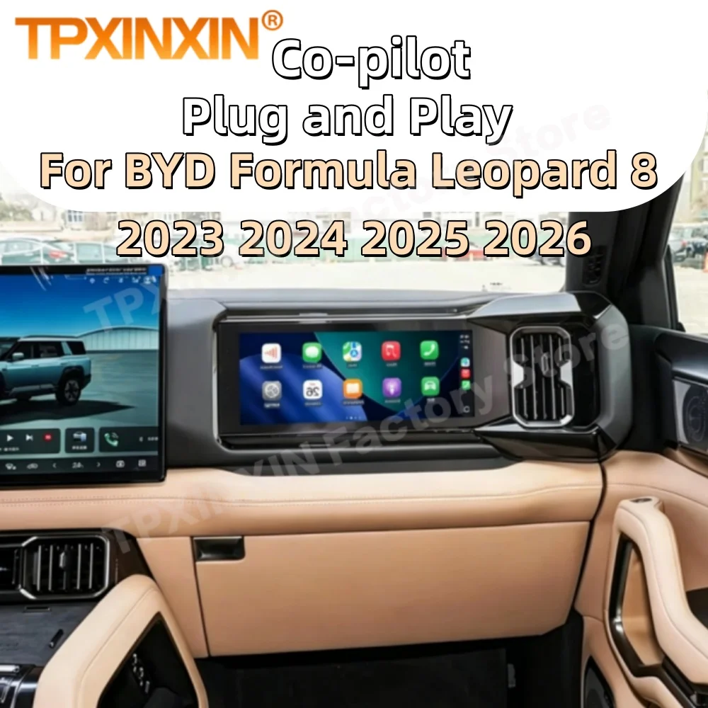 For BYD Formula Leopard 8 2023 2024 2025 2026 Co-pilot LCD Instrument Cluster Carplay Android Display Virtual Cockpit Instrument