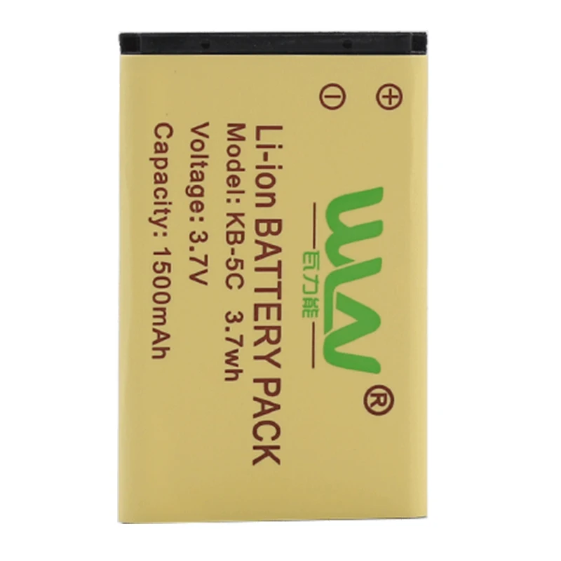 KB-5C 1500mAh Li-Ion Battery for WLN KD-C1 KD-C2 KD-C10 KD-C50 KD-C51 KD-C52 Compatible RT22S RT15 NK-U1 X6 RT22 RT622 Battery