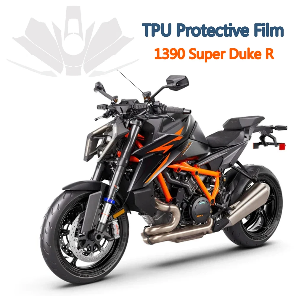 

Для мотоцикла 1390 Super Duke R 2024 PPF полная защита ТПУ Защита краски против царапин Невидимый набор невидимых чехлов для автомобиля