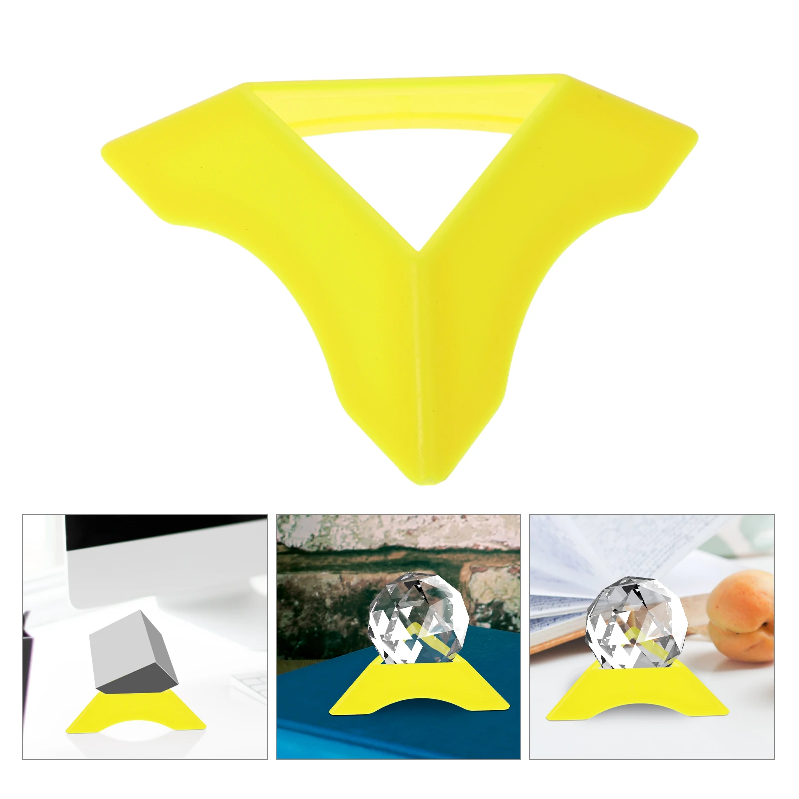 20 stuks kleurrijke standaard driehoekige basis displayhouder voor puzzelorganisator collectie statief ondersteuning standaard accessoire