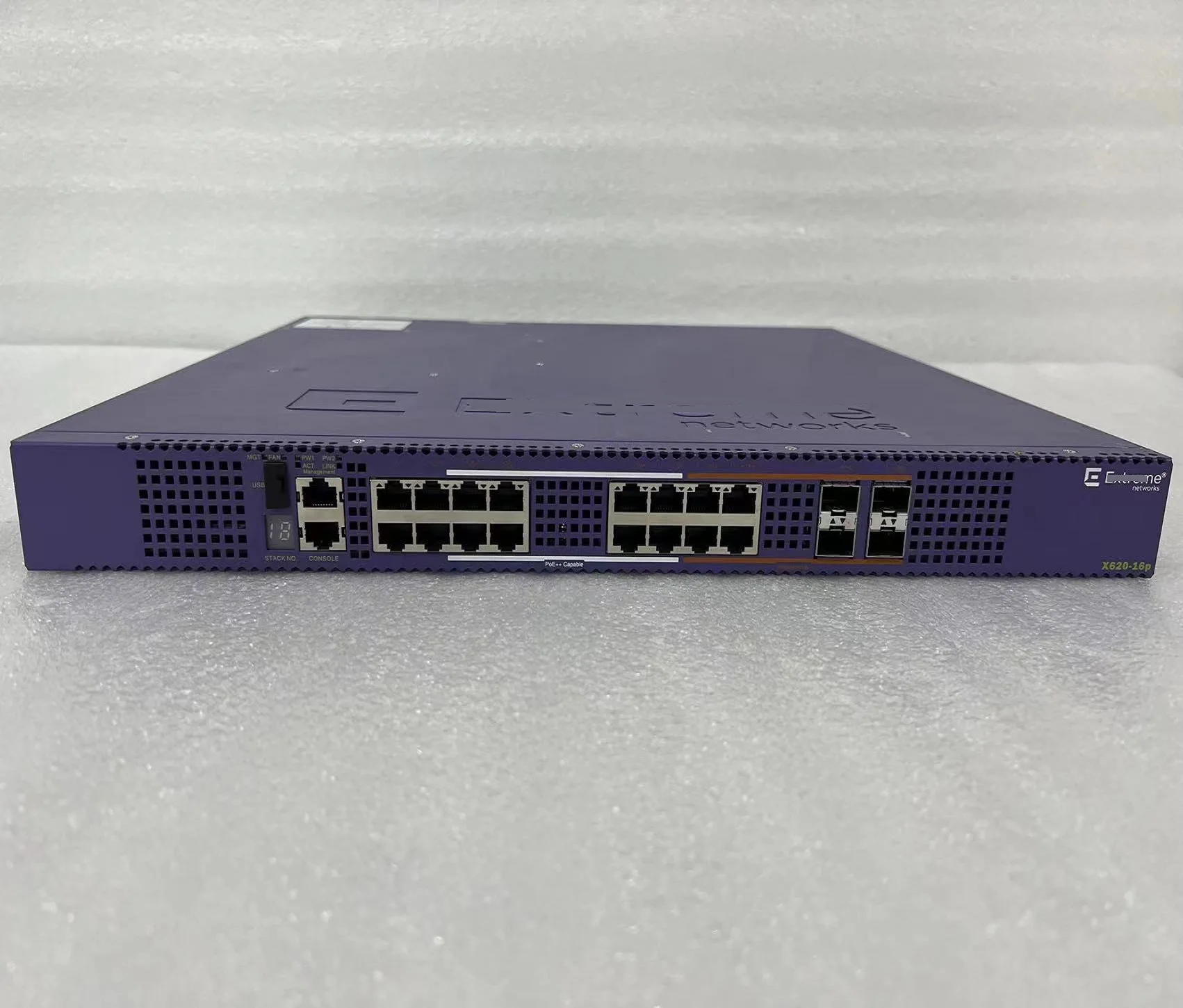 X620-16P 16x 10G RJ45 PoE and 4x 10G SFP+ Ports Switch W/ Dual AC PSU