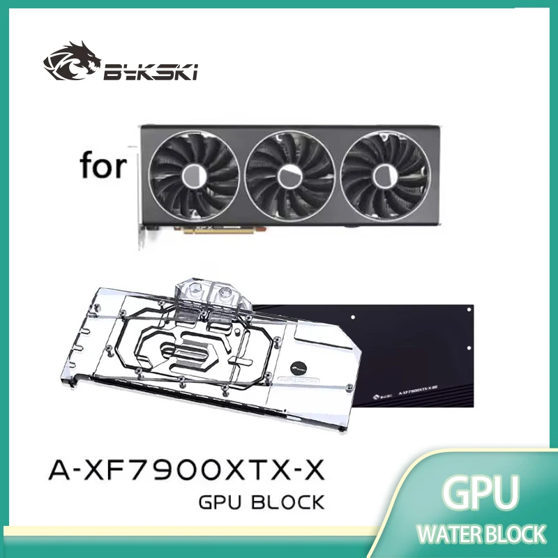 

Bykski GPU Block Use for XFX RX7900 XTX Merc 310 OC Video Card Water Cooling / Full Cover Radiator Dense Waterways A-XF7900XTX-X