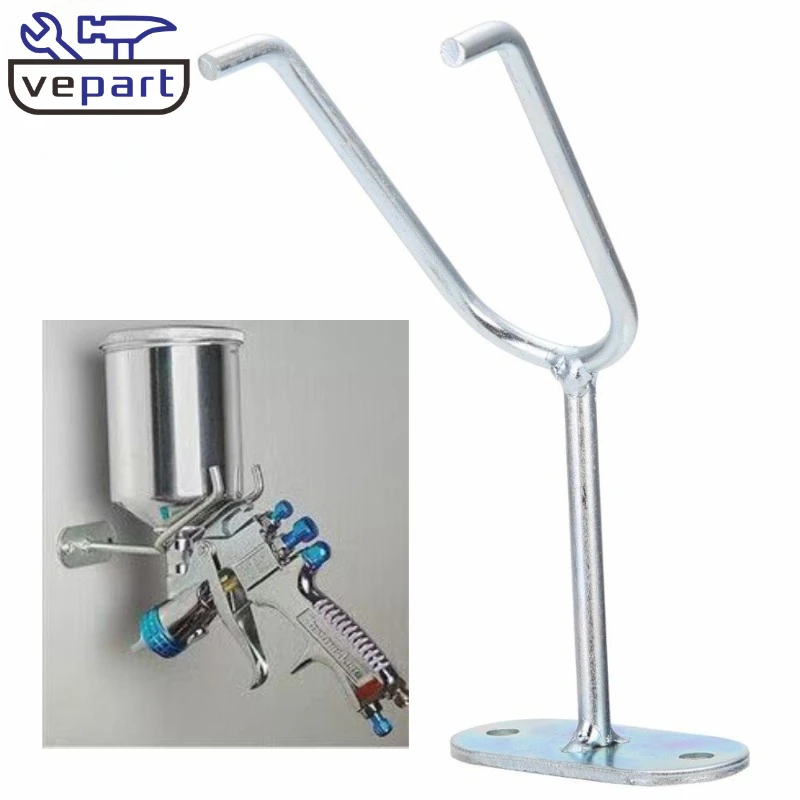 

Vepart HVLP Gravity Feed Paint Spray Gun Holder Stand Wall Bench Mount Hook Booth Cup / Fixed bracket