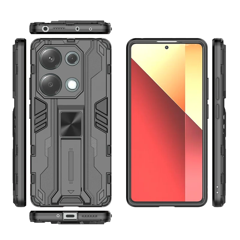 For Xiaomi Redmi Note 13 Pro 4G Case Camera Protect Magnet Armor Phone Cases for Redmi Note13 Pro 13Pro 4G Kickstand Back Cover image 4