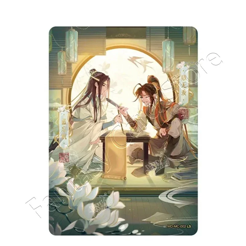 Original KAYOU Animation MoDaoZuShi Cards MC Card Drunk Dreams Wei Wuxian Lan Wangji Signature Card Collection Card Master Devil