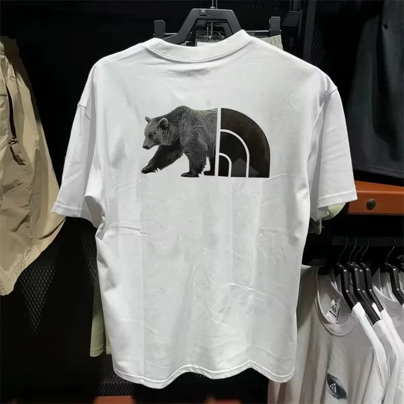 

Graphic Printed T-shirt Casual Short-sleeved Round Neck Cotton T-shirt Fashion Street Comfortable Top Men and Women The Same