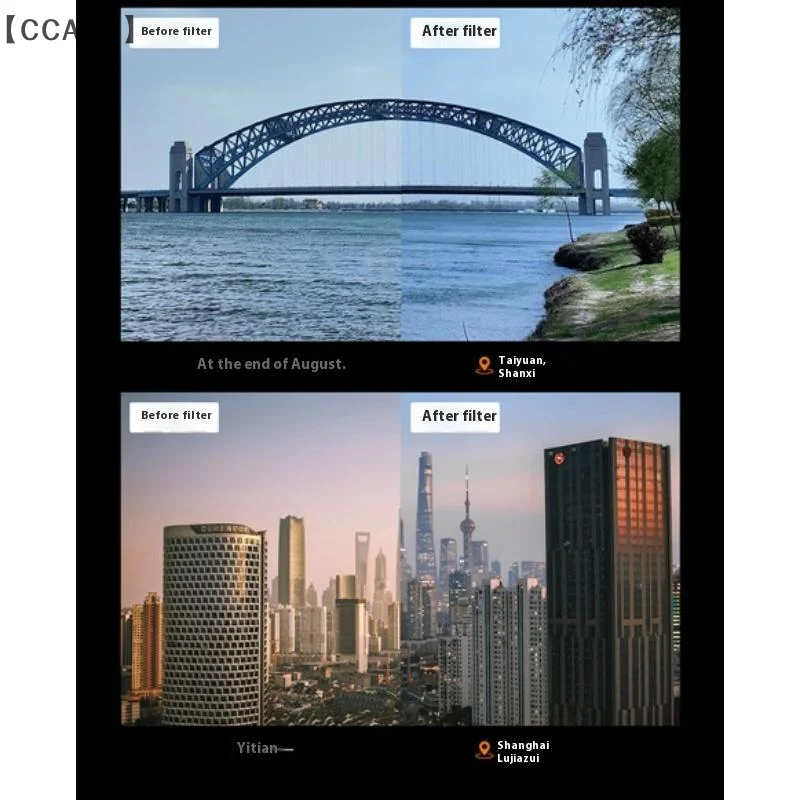 〔CCA12〕1 Set 52MM CPL Filter Kit Magnetic Circular Polarizer Camera Lens Clip Professional Phone Camera Lens For Magsafe