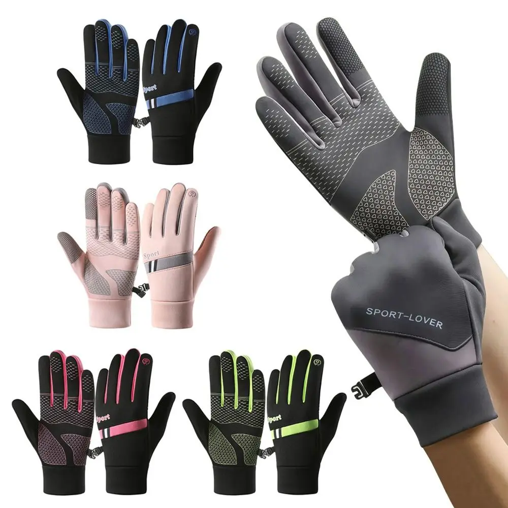 Fashion Warm Winter Gloves Lining Fleece Windproof Touchscreen Mitten Sport Nonslip Ski Gloves Men Women