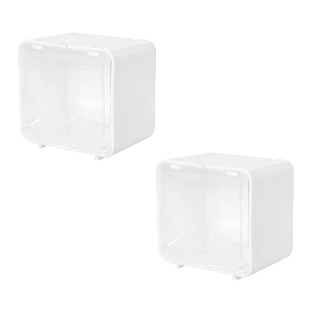 2pcs Japanese Style Mini Storage Box Set – Desktop Tape & Small Items Organizer for Home Office