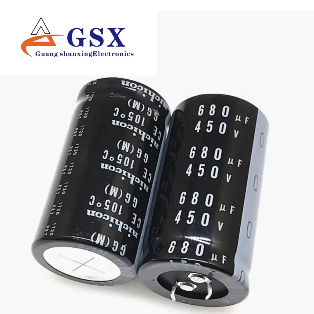

Brand new original genuine imported aluminum electrolytic capacitor 450v680uf 30 * 55 Nichicon GG series 105 degrees