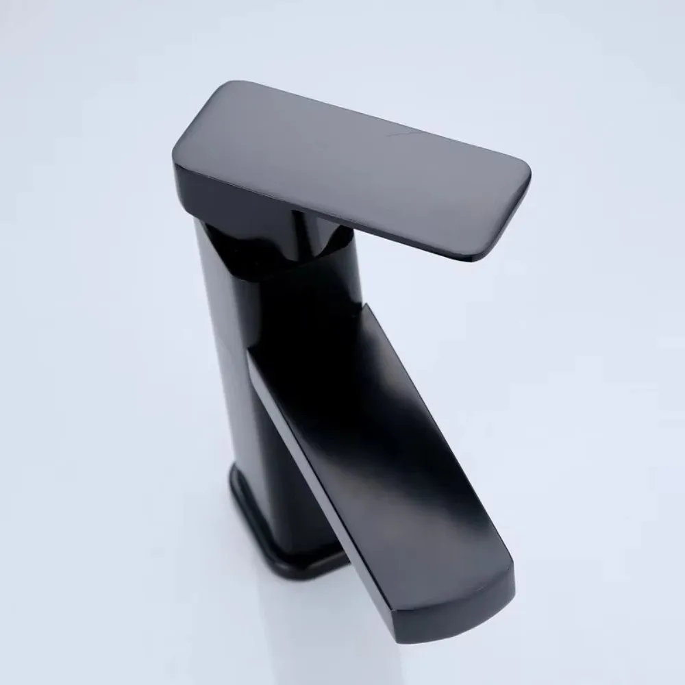 Countertop Mount Bathroom Faucet Anti-Leakage Rotary Switch Lavatory Basin Faucet Sink Tap Rust-proof Lavatory Faucet Guest Bath