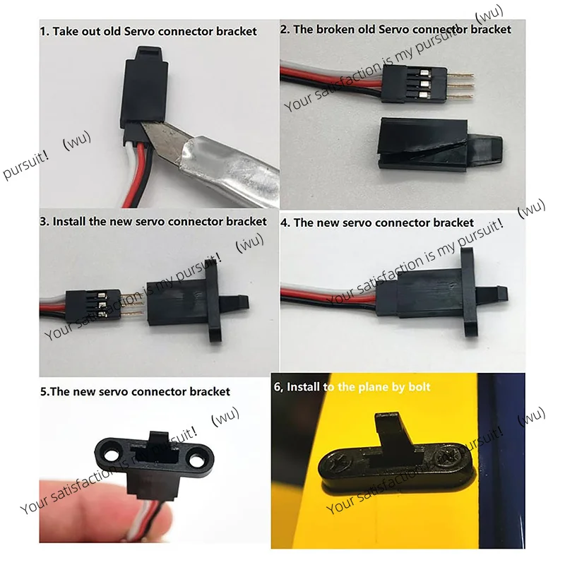 10pcs Servo Connector Bracket Mounting Connector For RC Airplane Model Connector Holder.