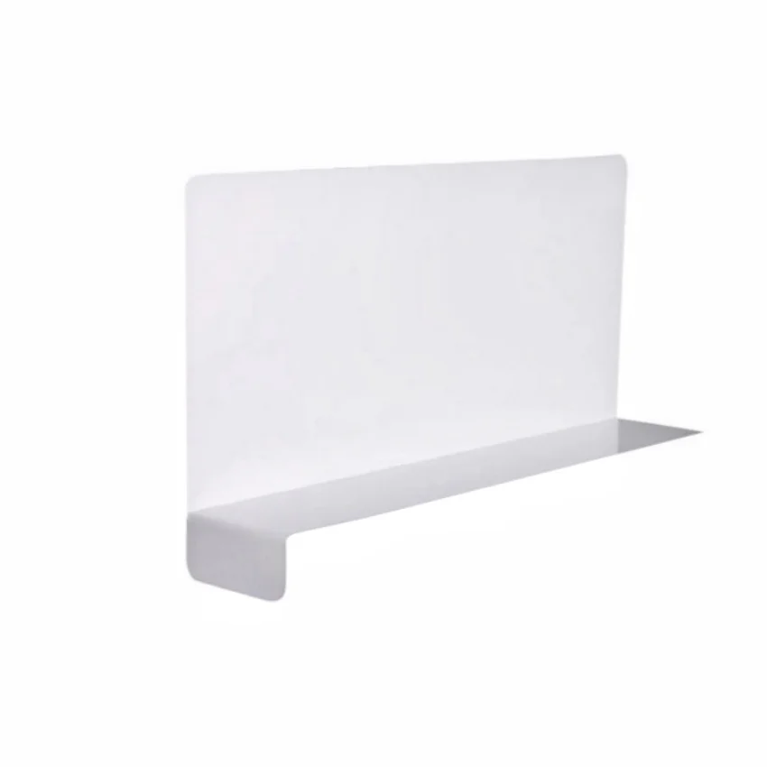 Placa divisora de plástico para estantería, tablero divisor en blanco para estante de productos, 100 piezas