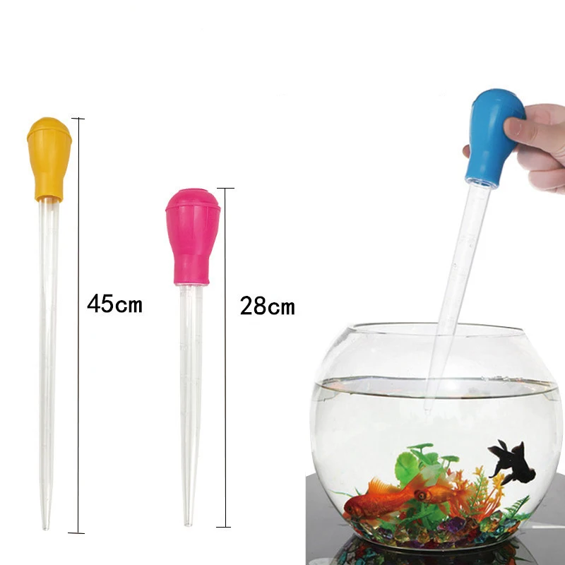 Aquarium Lengthen Siphon fish tank vacuum cleaner Pipettes  Simple cleaning tool for aquarium water changer ﻿