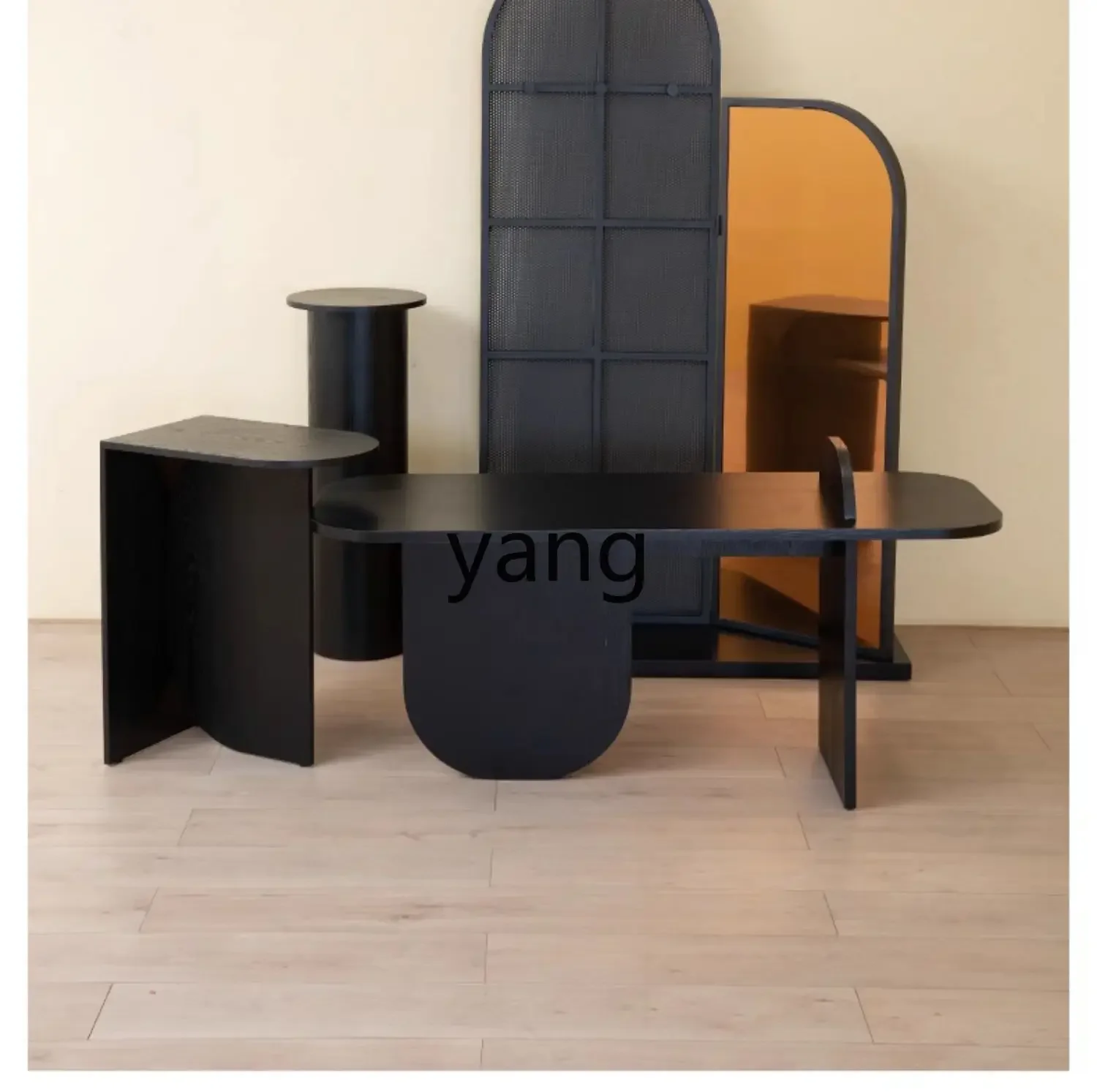 LMM clothing store Nakajima display black light luxury water table high and low display table display rack