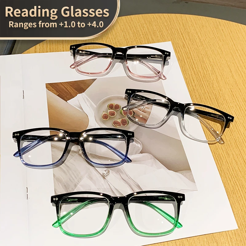Gafas de Lectura Retro Cat Eye para Hombres y Mujeres - Montura de PC Transparente Vintage, Ampliación de +1.0 a +3.5, Accesorios para Computadora y Laptop