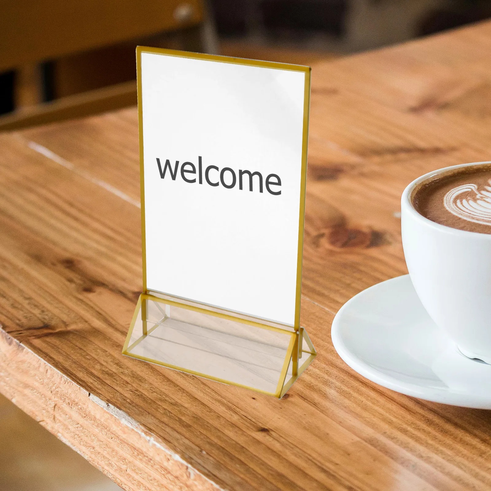 

Number Acrylic Desk Easel Stand for Sign Clear Picture Stands Display Wedding Table Signs Transparent Photo Frame