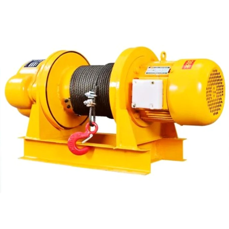 high speed light duty rope pulling 220v electric power cable pulling winch