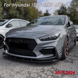 Car Front Bumper Lip Splitter Diffuser Body Kit For Hyundai I30 N MK3 2017-2019 MK3.5 2020-2024 Spoiler Bumper Guard Protector